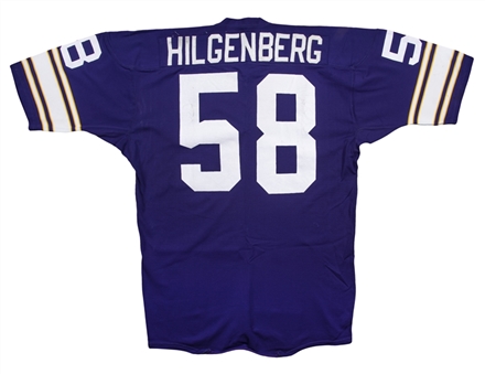 1970 Circa Wally Hilgenberg Game Used Minnesota Vikings Home Jersey